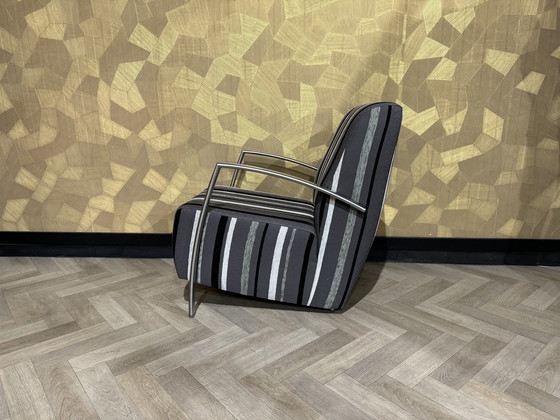 Image 1 of 2X Superbe fauteuil à structure tubulaire / Fauteuil,