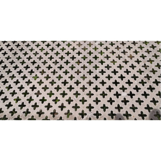 Image 1 of Paire de chaises vintage en métal en forme de trèfle, années 1950