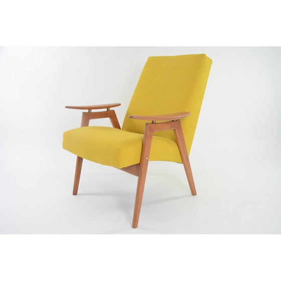 Image 1 of Fauteuil jaune vintage de Jiroutek, 1960