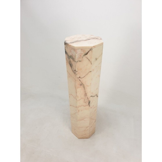 Image 1 of Socle octogonal en marbre, Italie 1980