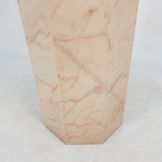 Image 1 of Socle octogonal en marbre, Italie 1980