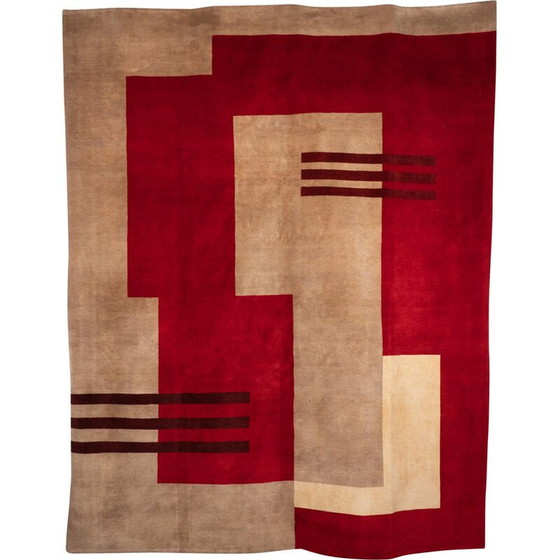 Image 1 of Tapis vintage en laine mérinos