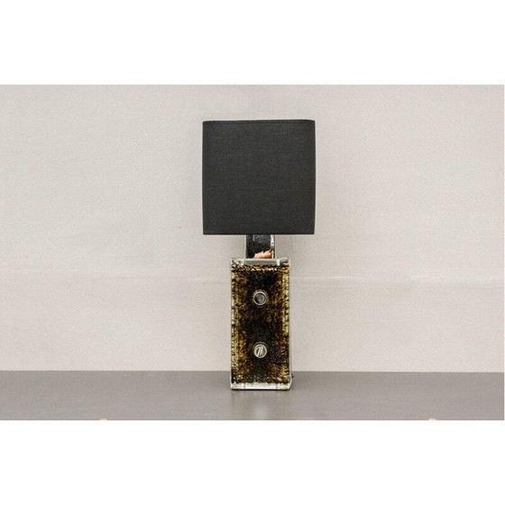 Image 1 of Lampe de table en verre vintage par Helena Tynell pour Limburg, 1970