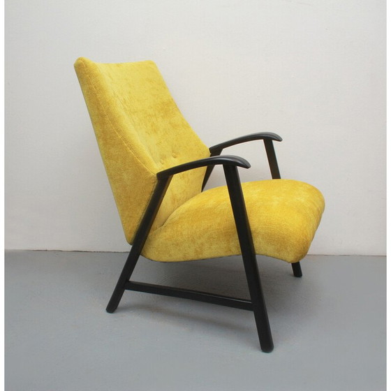 Image 1 of Fauteuil vintage en bois massif, 1950