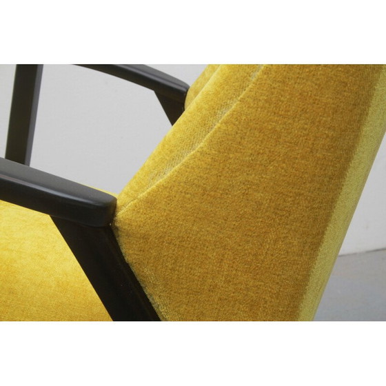 Image 1 of Fauteuil vintage en bois massif, 1950