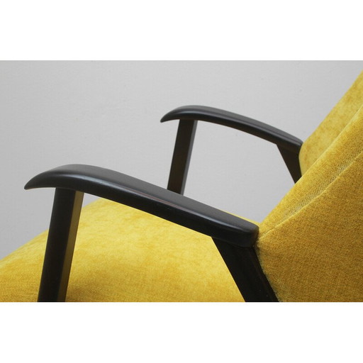 Fauteuil vintage en bois massif, 1950