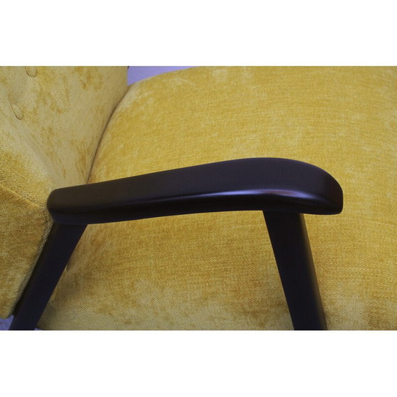 Image 1 of Fauteuil vintage en bois massif, 1950