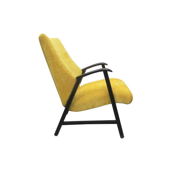 Image 1 of Fauteuil vintage en bois massif, 1950