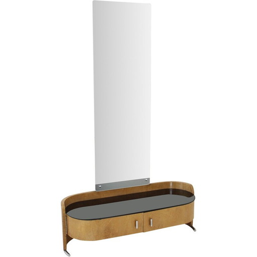 Miroir vintage Art Déco, Tchécoslovaquie 1937