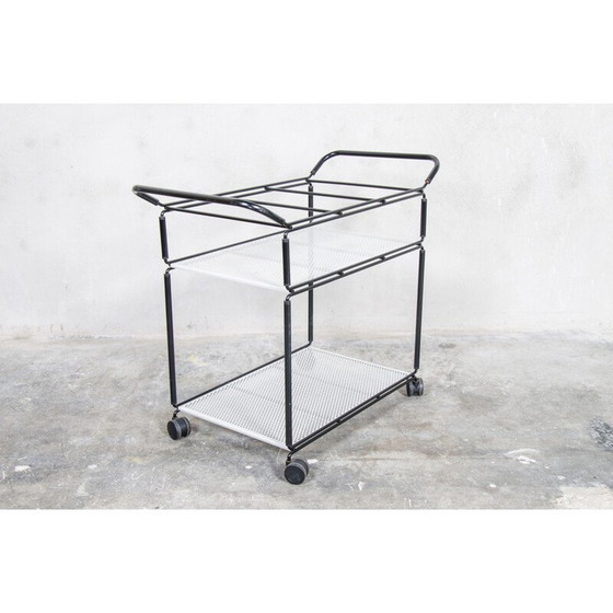 Image 1 of Chariot de service de bar vintage par tjerk reijenga pour pilastro, 1980