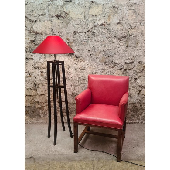 Image 1 of Lampadaire vintage "Chevalet" en laiton par Christian Liaigre pour Nobilis
