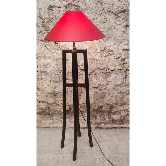 Image 1 of Lampadaire vintage "Chevalet" en laiton par Christian Liaigre pour Nobilis