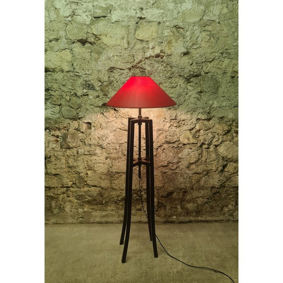 Image 1 of Lampadaire vintage "Chevalet" en laiton par Christian Liaigre pour Nobilis