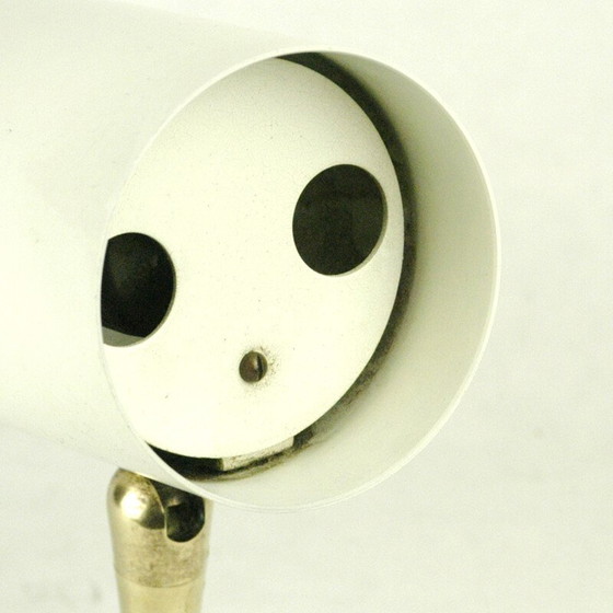 Image 1 of Applique vintage en laiton blanc de J. T. Kalmar, 1960