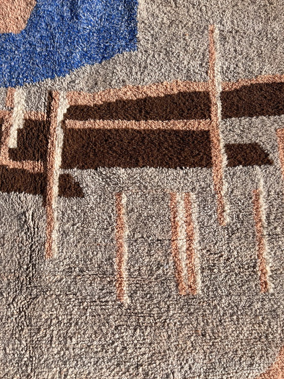 Image 1 of Tapis abstrait marocain en laine 210X310 Cm