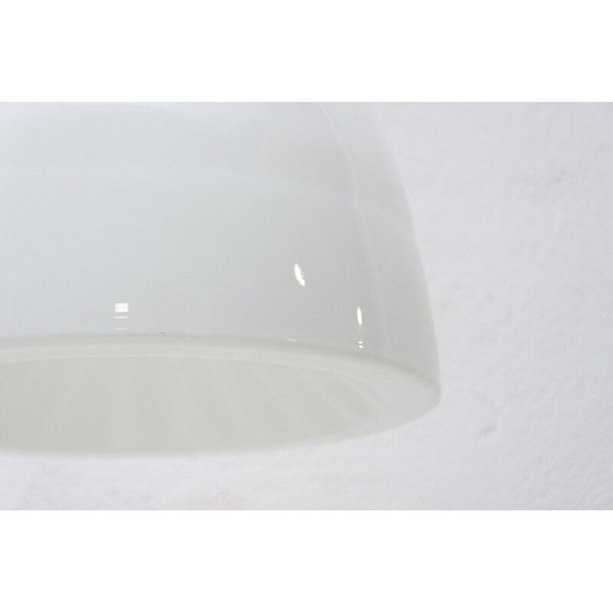 Image 1 of Lampe suspendue vintage Bauhaus avec tige en laiton, Tchécoslovaquie 1930