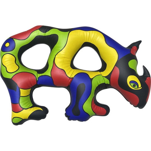 Sculpture gonflable vintage de rhinocéros par Niki de Saint Phalle pour Flammarion, 1999