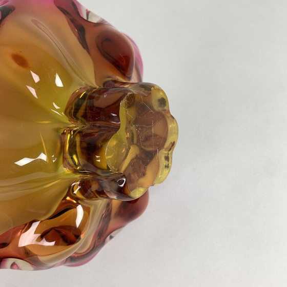 Image 1 of Bol en verre d'art vintage par Josef Hospodka pour Chribska Glassworks 1960s