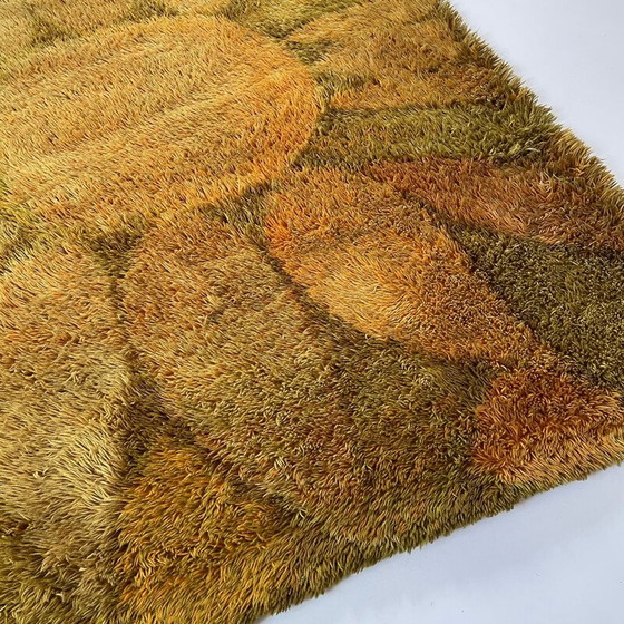 Image 1 of Tapis vintage en laine Rya par Ritva Puotila pour Finnrya Oy Ab, Finlande années 1950