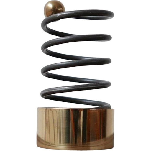 Bougeoir vintage en laiton et métal Eskilstuna, Suède 1960