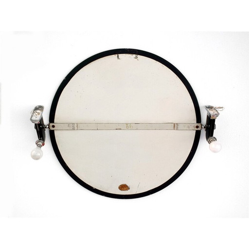 Miroir mural vintage inclinable Osvaldo Borsani Metalvetro Galvorame Siena 1930