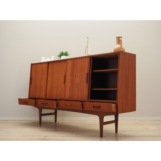 Image 1 of Buffet haut vintage en teck par Børge Seindal, 1960s
