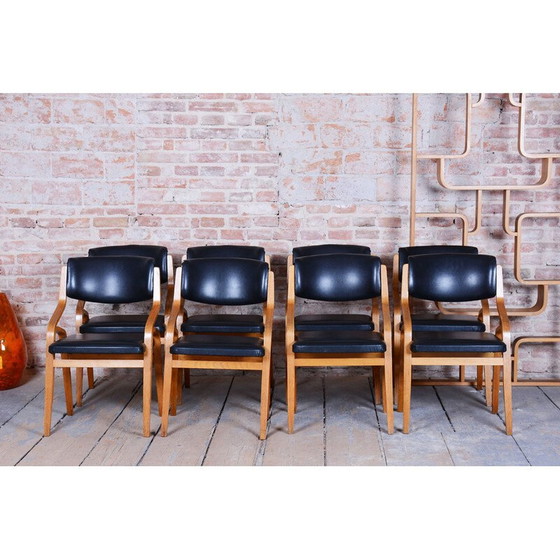 Image 1 of Ensemble de 8 chaises du milieu du siècle par Ludvik Volak, Tchèque, années 1960