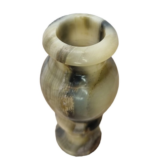 Image 1 of Vase vintage en marbre onyx
