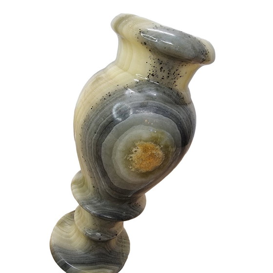 Image 1 of Vase vintage en marbre onyx