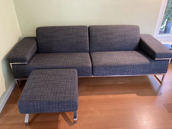 Image 1 of Harvink Bench 3 Seater Plus Pouff Clou