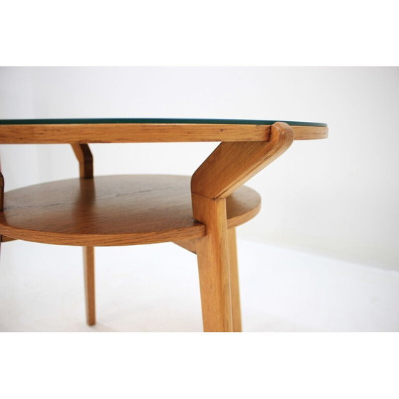 Image 1 of Table basse vintage en hêtre par Interier Praha, Tchécoslovaquie