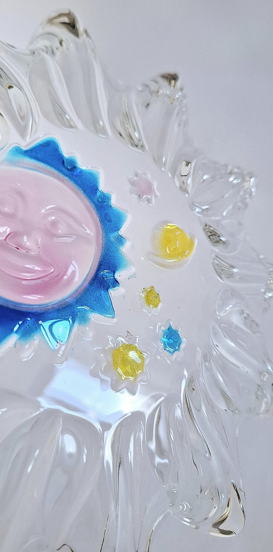 Image 1 of Vintage Walther Cristalline Coupelle en verre en forme d'étoile