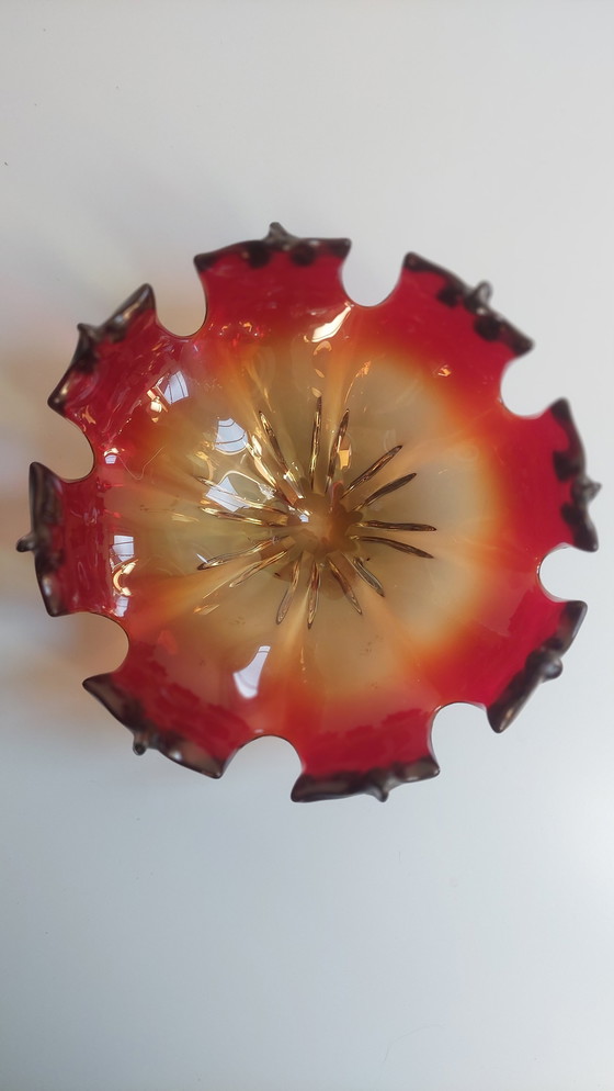 Image 1 of Grand bol en corail rouge de Murano