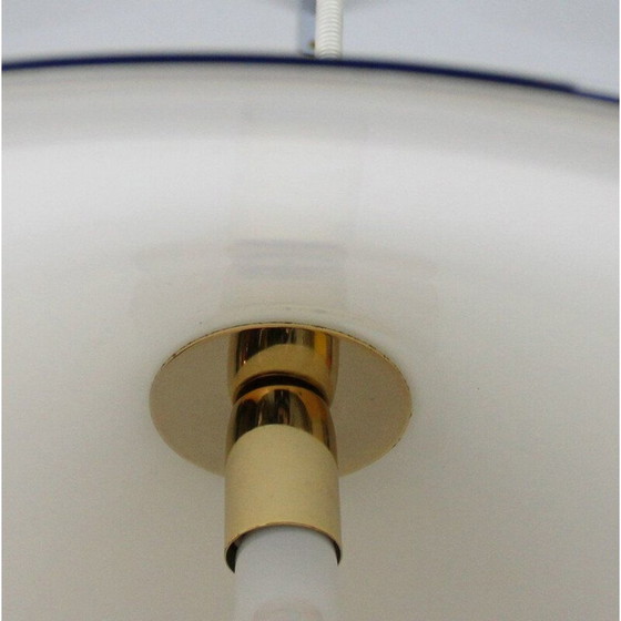 Image 1 of Lampe suspendue vintage en verre de Murano, 1980
