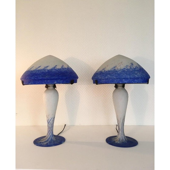 Image 1 of Paire de lampes de table vintage pour Art de France, France 2000