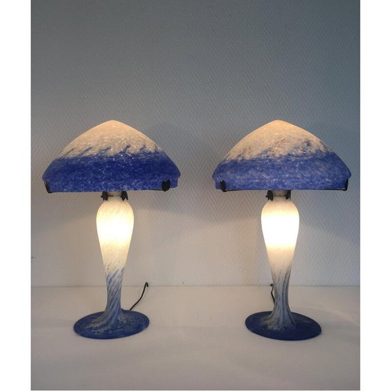 Image 1 of Paire de lampes de table vintage pour Art de France, France 2000