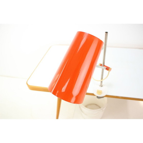 Image 1 of Lampe vintage en métal rouge, Allemagne 1970