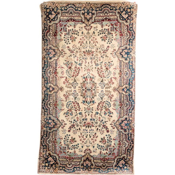 Image 1 of Tapis persan vintage Keerman noué à la main, 1960