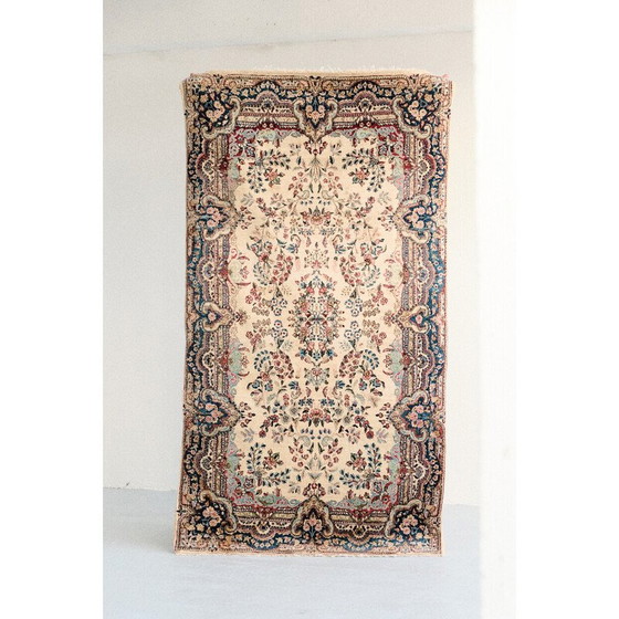 Image 1 of Tapis persan vintage Keerman noué à la main, 1960