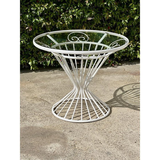 Image 1 of Meuble de jardin vintage en métal et scoubidou, 1950