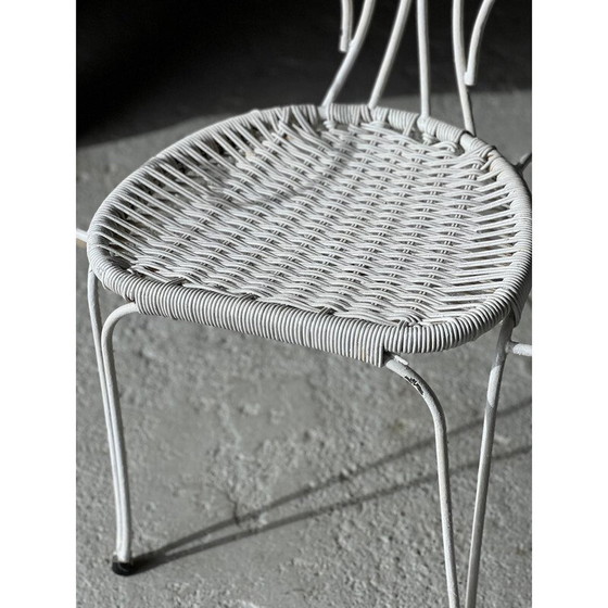 Image 1 of Meuble de jardin vintage en métal et scoubidou, 1950