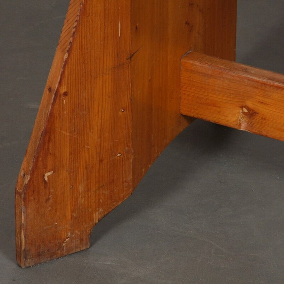 Image 1 of Table de salle à manger vintage en pin massif par Jacob Kielland-Brandt pour I. Christiansen, 1960