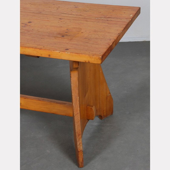 Image 1 of Table de salle à manger vintage en pin massif par Jacob Kielland-Brandt pour I. Christiansen, 1960