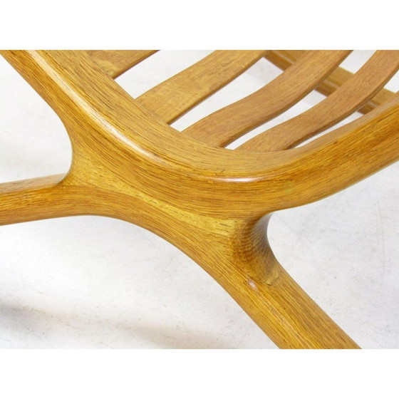 Image 1 of Fauteuil à bascule Wishbone en bois de chêne par Robin Williams, 1960s