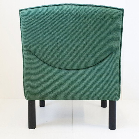 Image 1 of Fauteuil vintage en bois et tissu, 1980