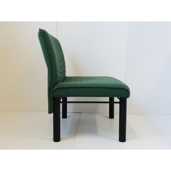 Image 1 of Fauteuil vintage en bois et tissu, 1980