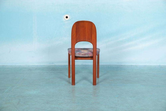 Image 1 of Japandi Chaises de salle à manger design danois 70s teck