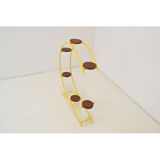 Image 1 of Porte-fleurs tubulaire vintage en métal laqué, tchèque 1960