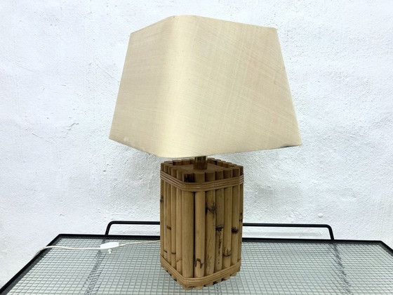 Image 1 of Lampe de table allemande de Leola en bambou