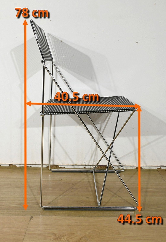 Image 1 of Suite De 5 Chaises Nuova X Line Omli Pour Magis, Par Niels Joergen Haugesen – 1980